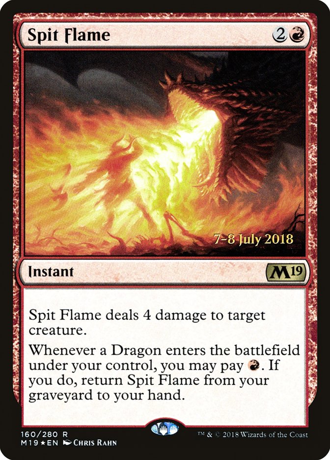 Spit Flame [Core Set 2019 Prerelease Promos] | Gauntlet Hobbies - Angola