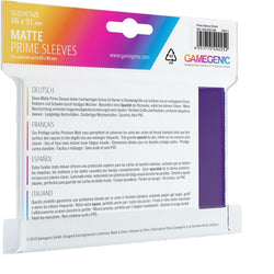 Gamegenic Matte Prime Sleeve Pack - Purple 100ct