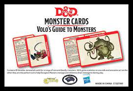 D&D Monster Cards - Volo's Guide to Monsters