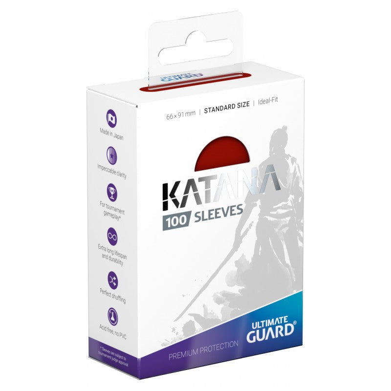 Ultimate Guard Katana Sleeves 100ct - Red