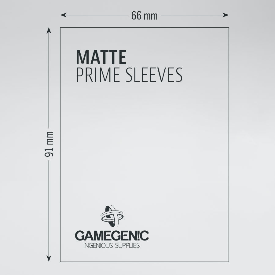 Gamegenic Matte Double Sleeving Pack - Black 100ct