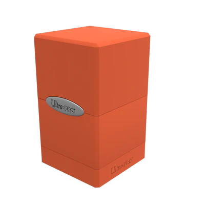 Classic Satin Tower Deck Box - Orange