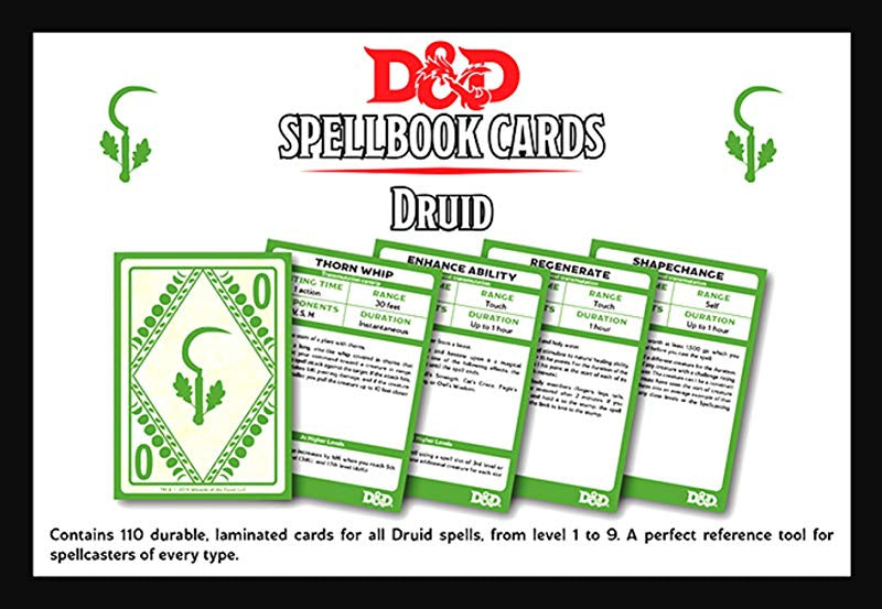 D&D Spellbook Cards - Druid | Gauntlet Hobbies - Angola