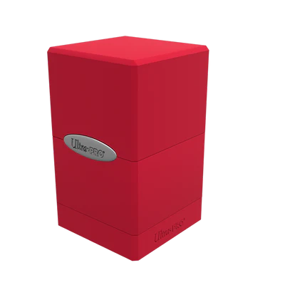 Classic Satin Tower Deck Box - Red