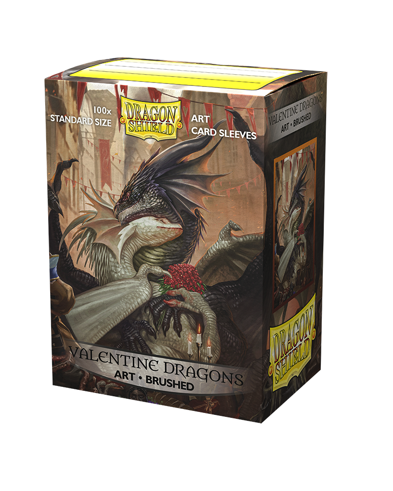 Dragon Shield Art Sleeve - ‘Valentine Dragons' 100ct