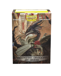 Dragon Shield Art Sleeve - ‘Valentine Dragons' 100ct
