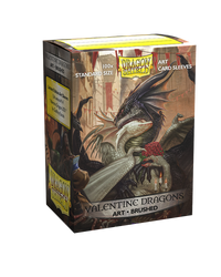 Dragon Shield Art Sleeve - ‘Valentine Dragons' 100ct