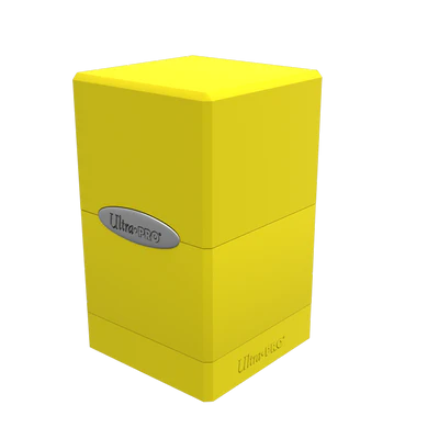 Classic Satin Tower Deck Box - Lemon Yellow